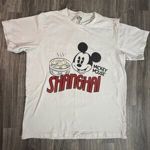 Uniqlo UT Disney Shanghai Mickey Mouse Dumplings Graphic Tee XL – Made in China